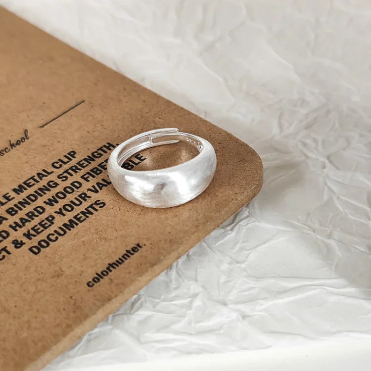 Verstelbare Zilveren Kuppelring – Nora