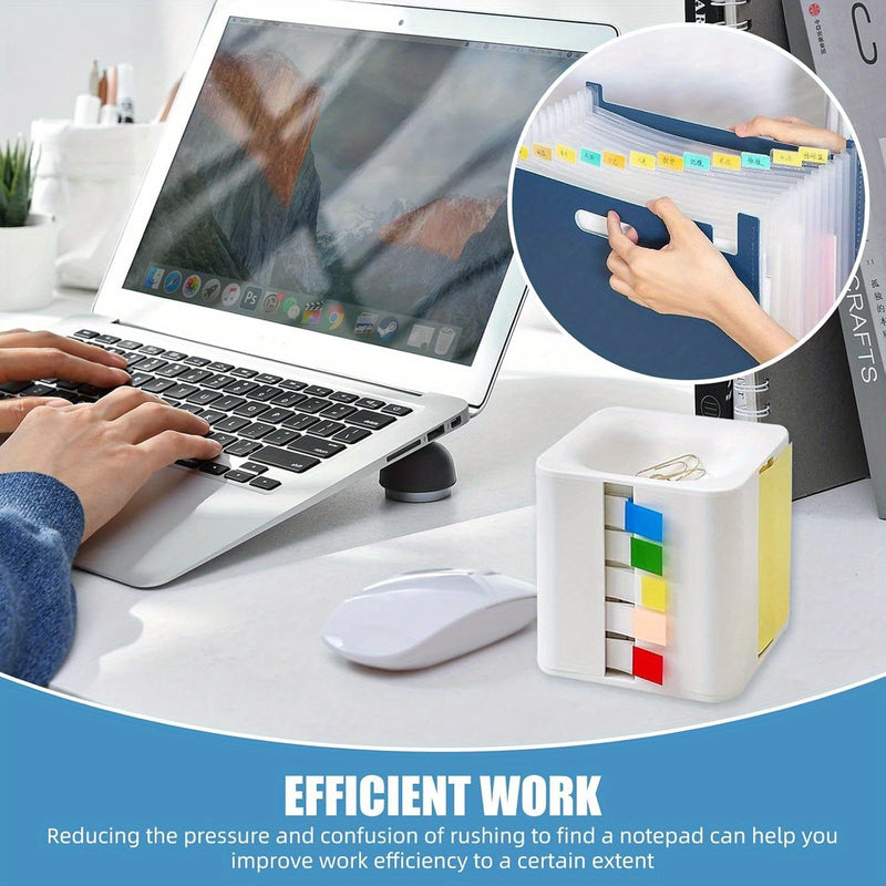 SmartCube Notitiedispenser – Alles-in-één Organisatie voor op je Bureau