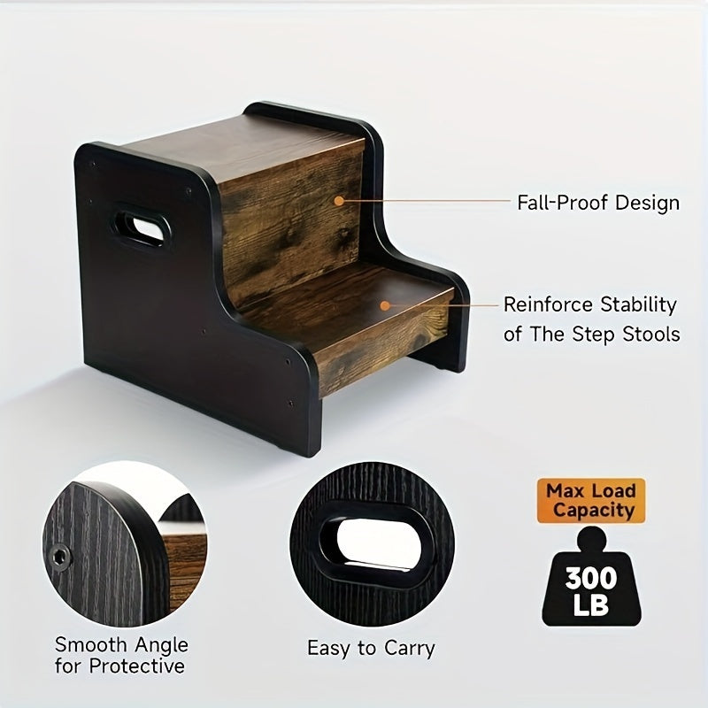 Rustieke Houten Stapelstoel - Voor Gemak en Veiligheid