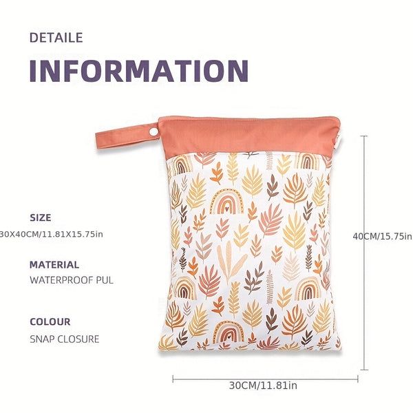 Herbruikbare Waterdichte Tas – Perfect voor Luiers, Zwemkleding en Meer