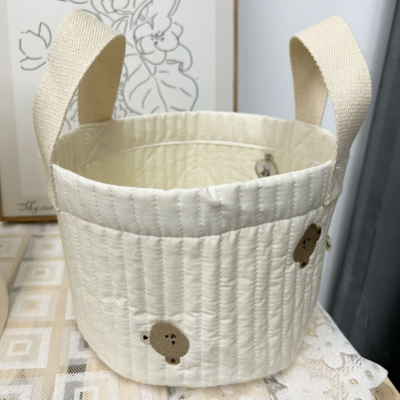 Gequiltete Stoffopbergtas voor de kinderkamer – 1+1 Gratis