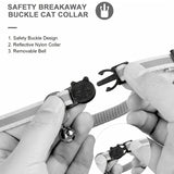 Reflecterende Kattenhalsband – Veiligheidsbuckle en Bel voor Extra Zichtbaarheid