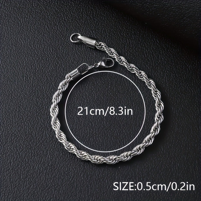 UrbanSteel Armbandenset – Stoer en Trendy voor Heren