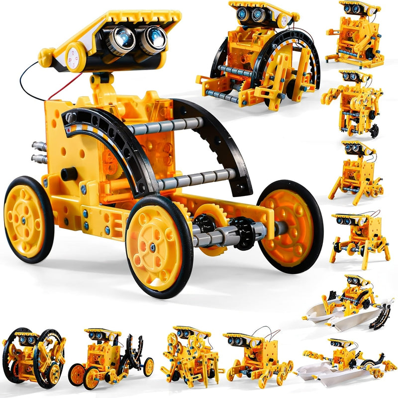 Solar Robo Builder - 12-in-1 Educatief Bouwspeelgoed met Zonne-energie