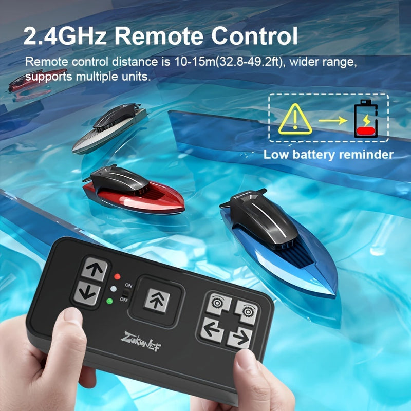 Water Mini Speelgoedboot – Op afstand bestuurbaar met LED Verlichting