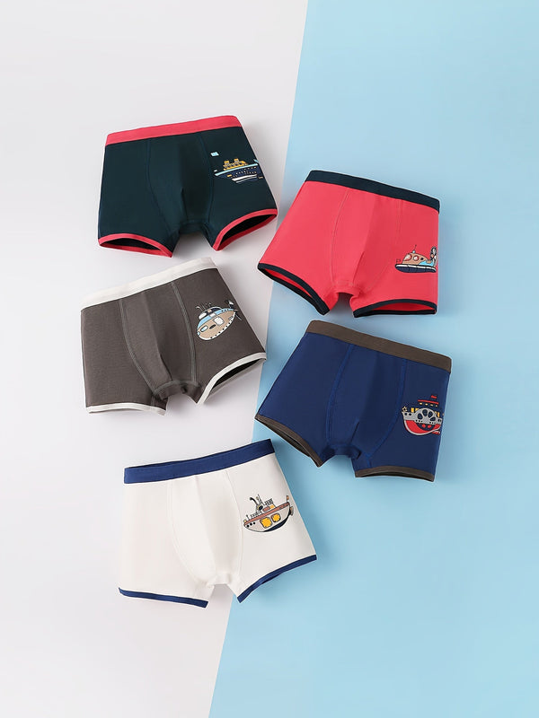 Dinosaurussen Ondergoed voor Jongens - 5-delige Set van Comfortabele Boxers