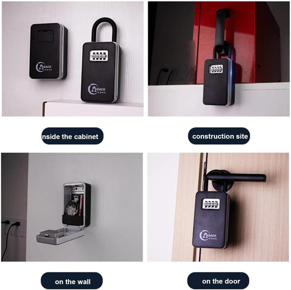 Sleutelkast voor Buiten – Beveiligde Sleutelkast met Instelbare Code voor Huis, Inclusief Montagekit (Wandmontage)