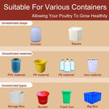 Set van 10 Kip Drinkbakjes – Praktisch en Efficiënt