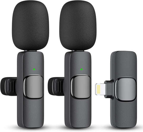2-Pack Draadloze Microfoon voor iPhone iPad