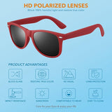 Retro Gepolariseerde Zonnebril in 80er-Jaren-Stijl - Jamie, Zomer 2025 Editie