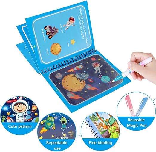 Set van 4 Herbruikbare Waterverfboeken – AquaColor Boeken