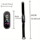 Lichtgevend Kinderhorloge - Kleurrijk LED Display en Sportief Design