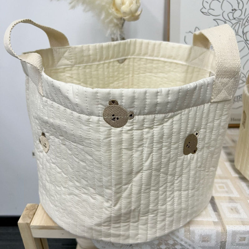 Gequiltete Stoffopbergtas voor de kinderkamer – 1+1 Gratis