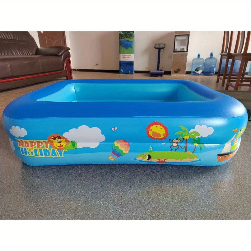 Ocean Splash Opblaasbare Kinderzwembad – Dikke PVC voor Tuinplezier