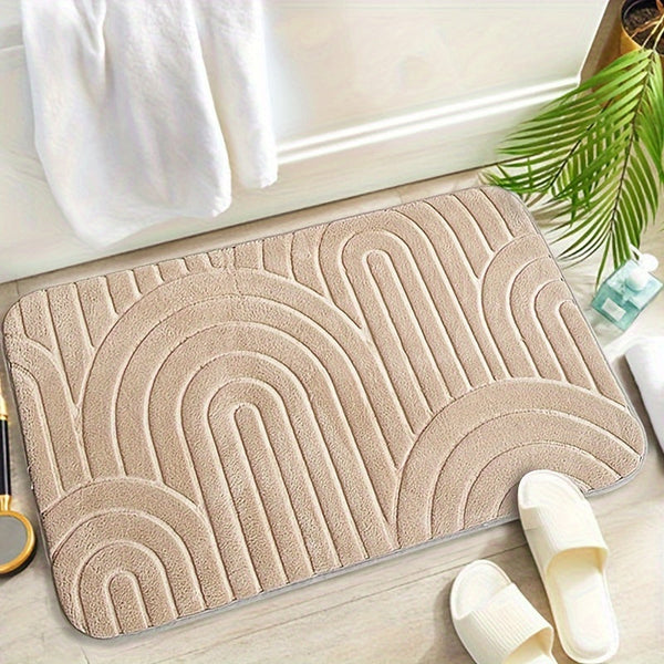 Geometrische Antislip Badkamermat – Comfortabel en Stijlvol voor jouw Badkamer