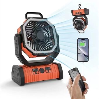 Camping Ventilator - 3-in-1 - LED - Draadloos