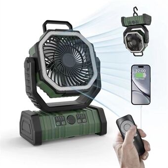 Camping Ventilator - 3-in-1 - LED - Draadloos