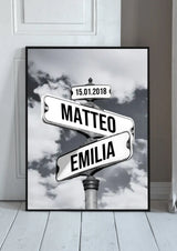 Straatnaamborden Poster voor Stellen