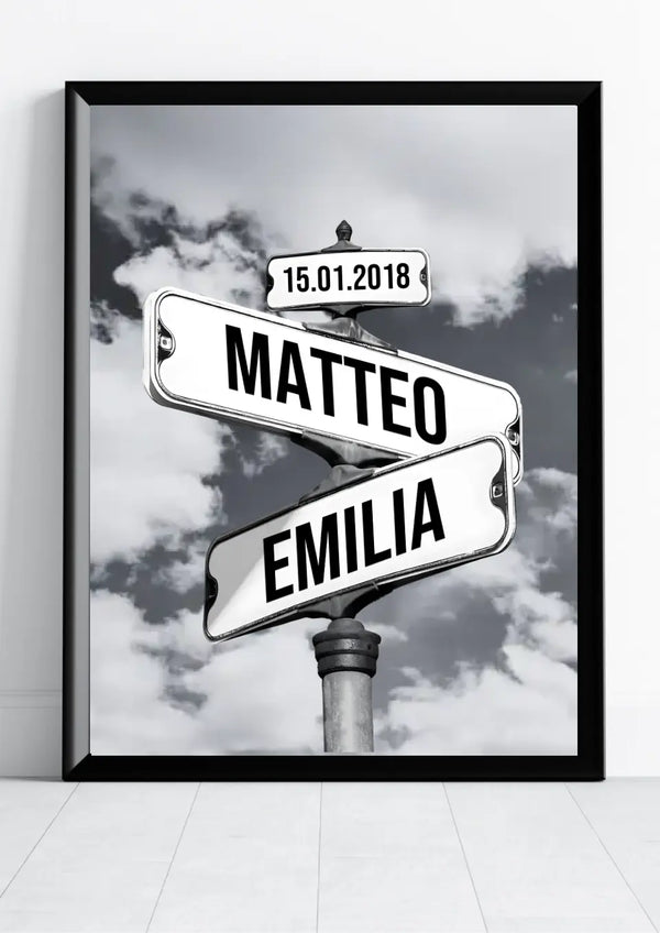 Straatnaamborden Poster voor Stellen