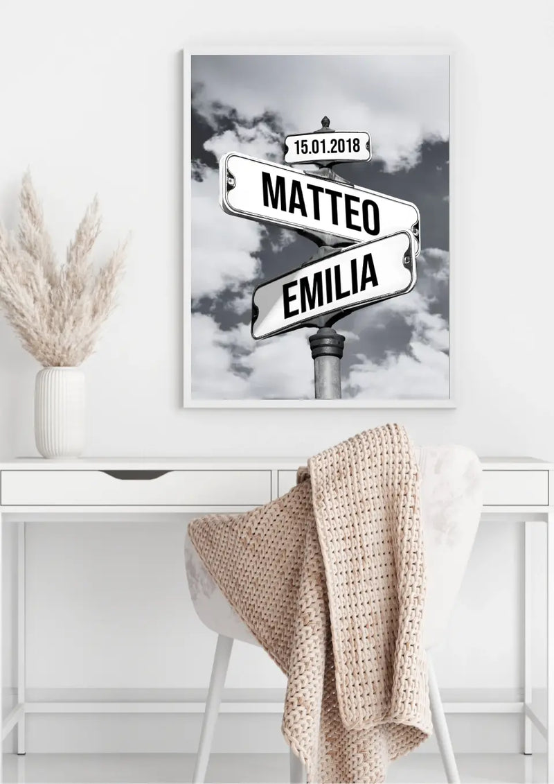 Straatnaamborden Poster voor Stellen