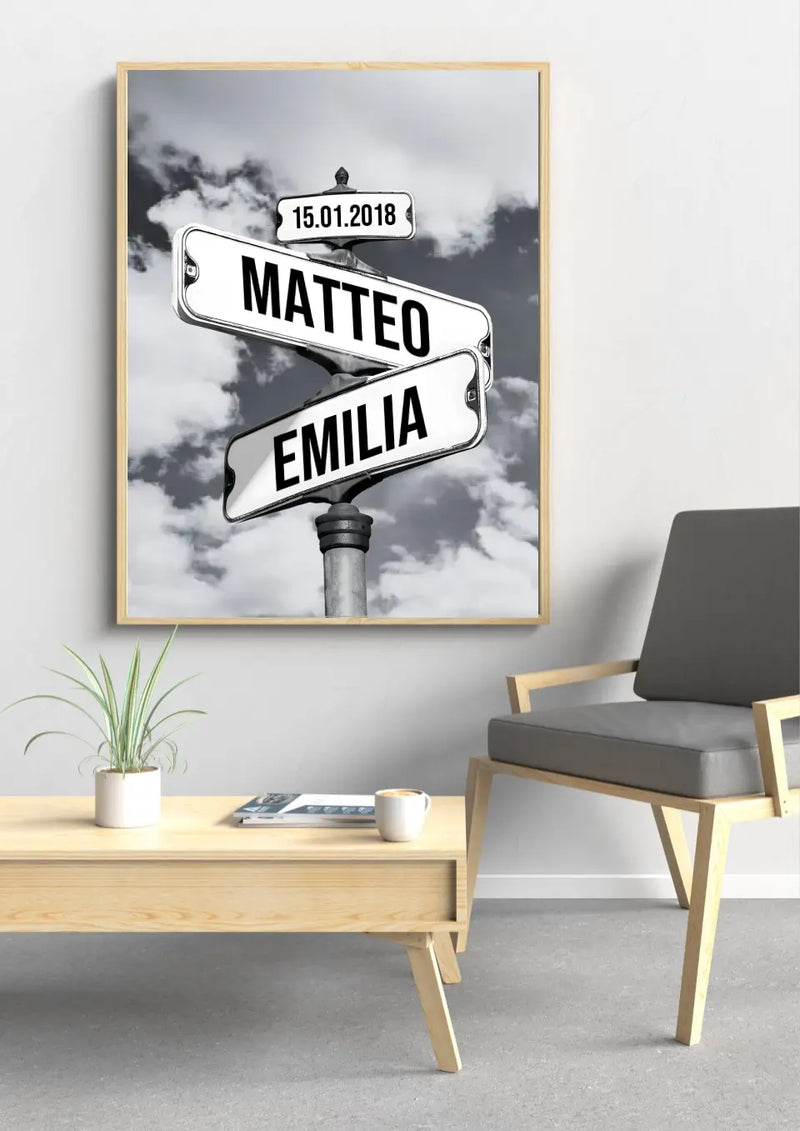 Straatnaamborden Poster voor Stellen