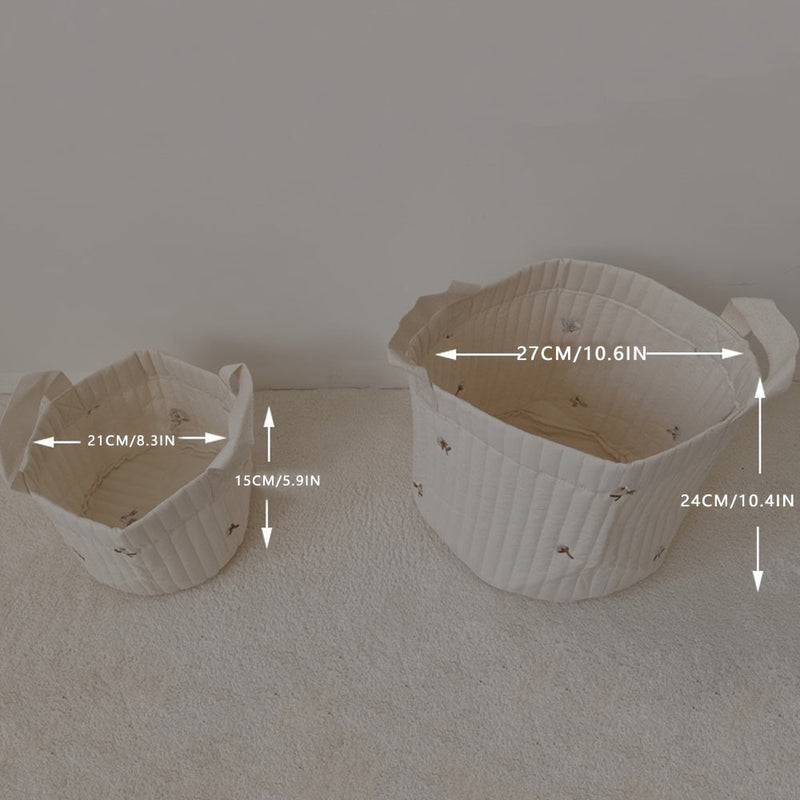 Gequiltete Stoffopbergtas voor de kinderkamer – 1+1 Gratis