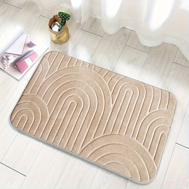 Geometrische Antislip Badkamermat – Comfortabel en Stijlvol voor jouw Badkamer