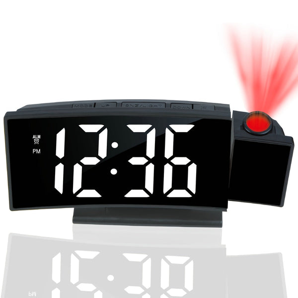 Digitale Projectie Wekker – LED Display en Snoozefunctie met Verstelbare Helderheid