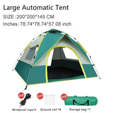 Snelle Opzet 4-Persoons Camping Tent – Ademend en Winddicht Schuilplaats