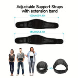 Draadloze Verwarmde Massageband voor Rug en Taille – 3 Instelbare Warmte- en Trillingsmodi voor Maximale Ontspanning