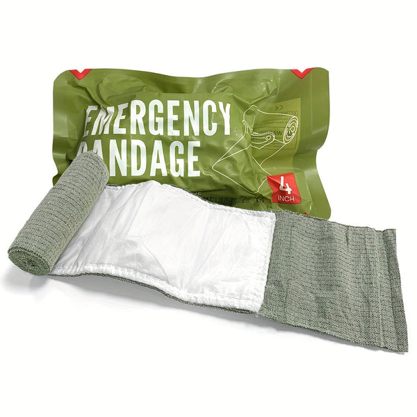 Elastische EHBO-Bandage met Steriele Wonden Pad – Universeel Geschikt voor Outdoor en Thuisgebruik