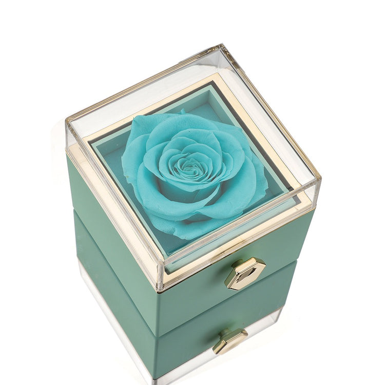 Amor's Bloemenbox – Eeuwige Roos met Gravure voor Valentijnsdag