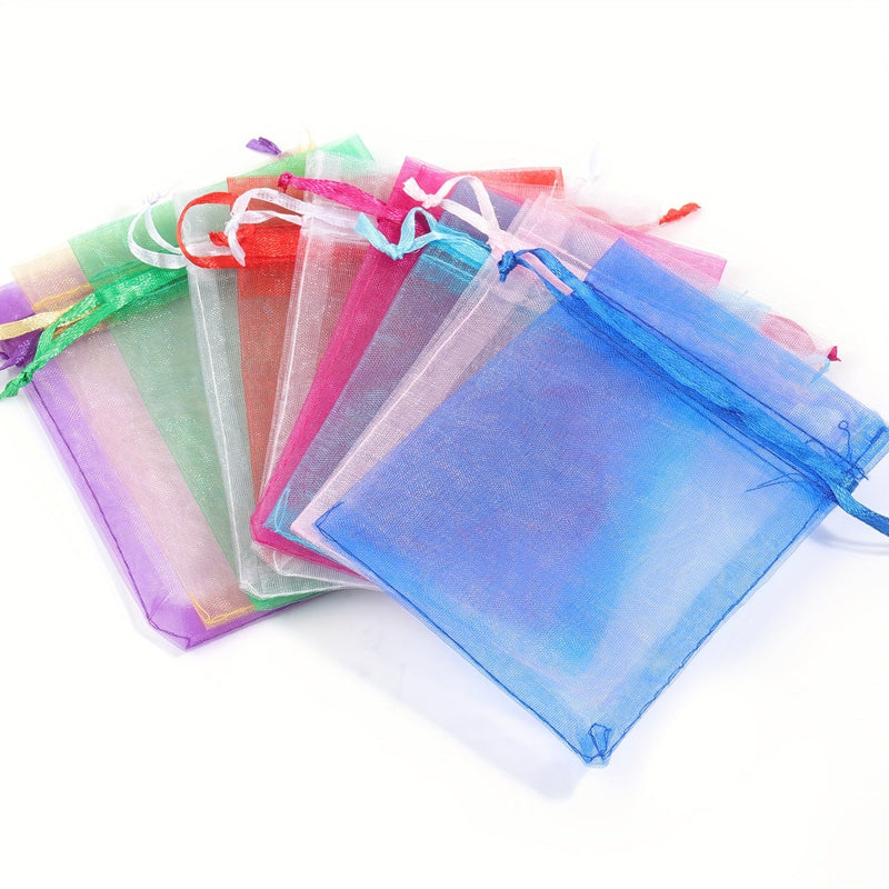 Elegante Organza Zakjes Set – Ideaal voor Geschenken en Feestdecoratie
