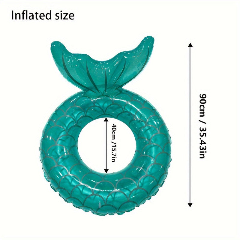 Opblaasbare Zwembad Float in Zeemeermin Schaal – Ergonomisch Ontwerp met Kussen