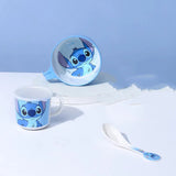3-delige Stitch Tafelware Set – Kom, Mok en Lepel met Schattig Cartoonontwerp