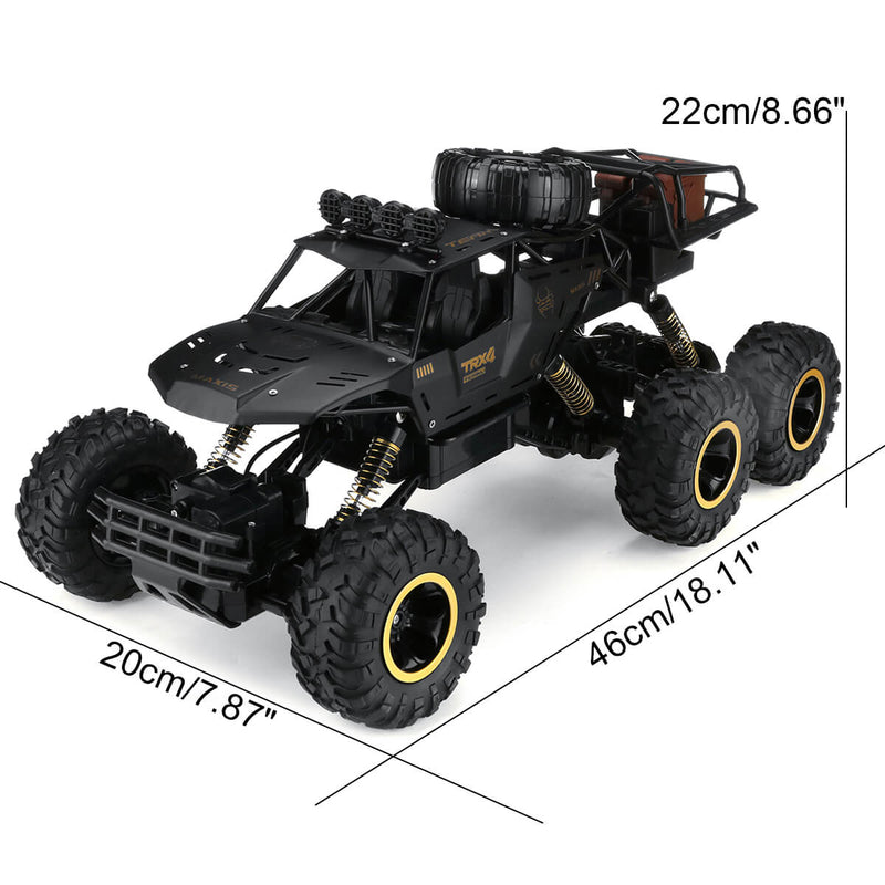 6-Wiel RC Monster Truck – Off-Road 1/12 Schaal Met Geavanceerde 2.4GHz Technologie en Hoge Snelheid