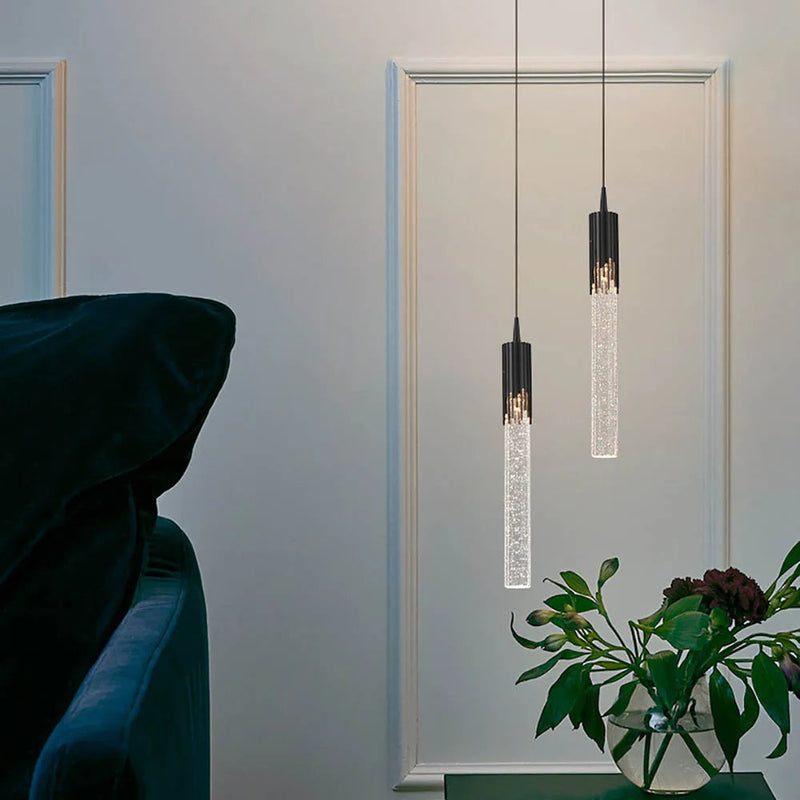Glazen Hanglamp in Cilindervorm - Lustreau