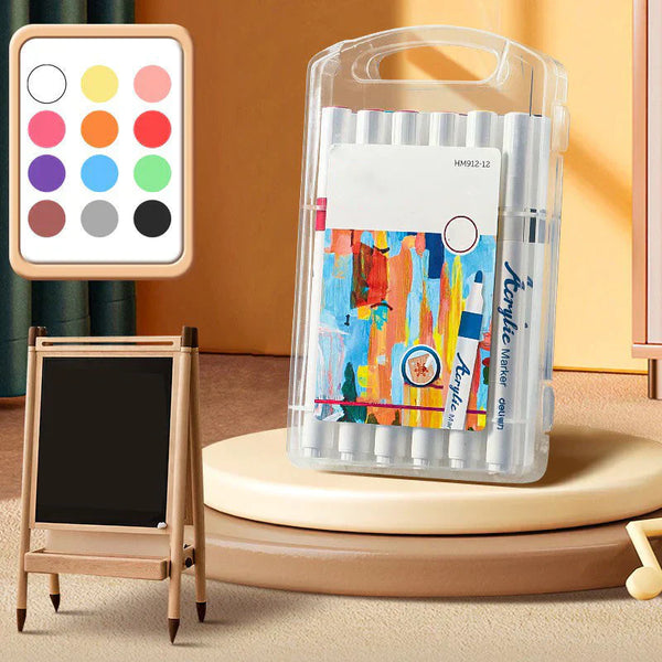 Acrylverfmarkers voor kinderen en knutselprojecten – Verkrijgbaar in 12 tot 48 kleuren