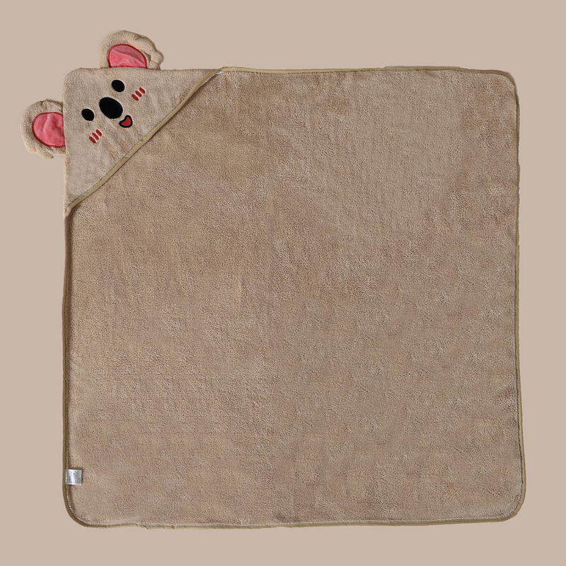 Zacht en knuffelig badhanddoek met capuchon – Droogt snel & houdt warm