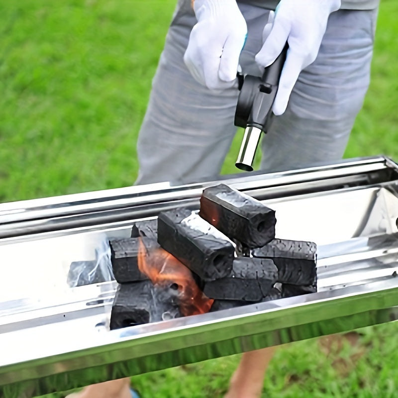 Draagbare Handmatige Blazer – Perfect voor BBQ's, Kamperen en Vuur Maken