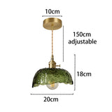 Elegante Glazen Hanglamp – Moderne Messing & Glazen Hanglamp