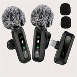 SoundClip Draadloze Lavalier Microfoon - Voor Smartphones en Tablets