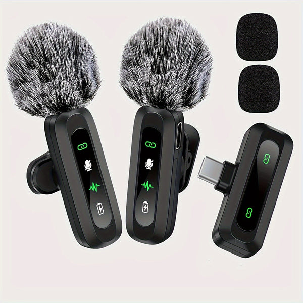 SoundClip Draadloze Lavalier Microfoon - Voor Smartphones en Tablets