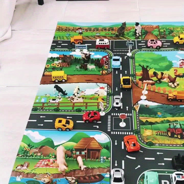 Interactief Speelkleed Avontuur – Ontdek Boerderij en Verkeer Met Speelgoed