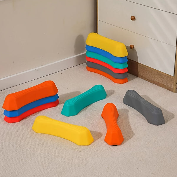 Educatieve Balansblokken Set voor Kinderen – Kleurrijke Stepping Stones voor Binnen en Buiten