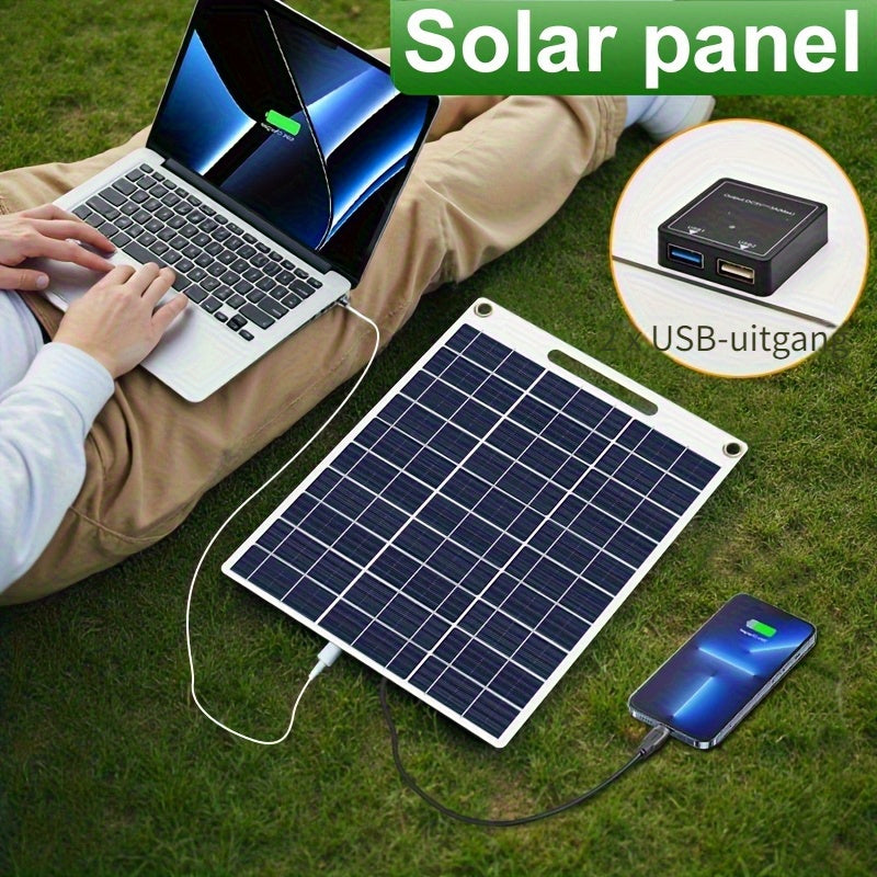 Draagbaar Zonnepaneel met USB – Altijd en Overal Energie