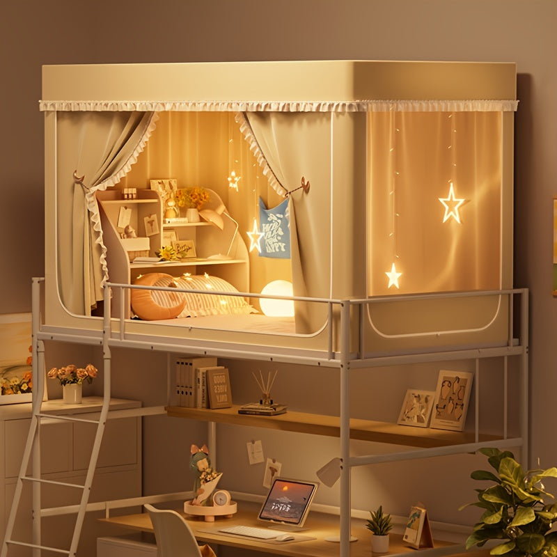 StarryBunk Verstelbaar Stapelbed - Cozy & Beschermd met Mosquitonet