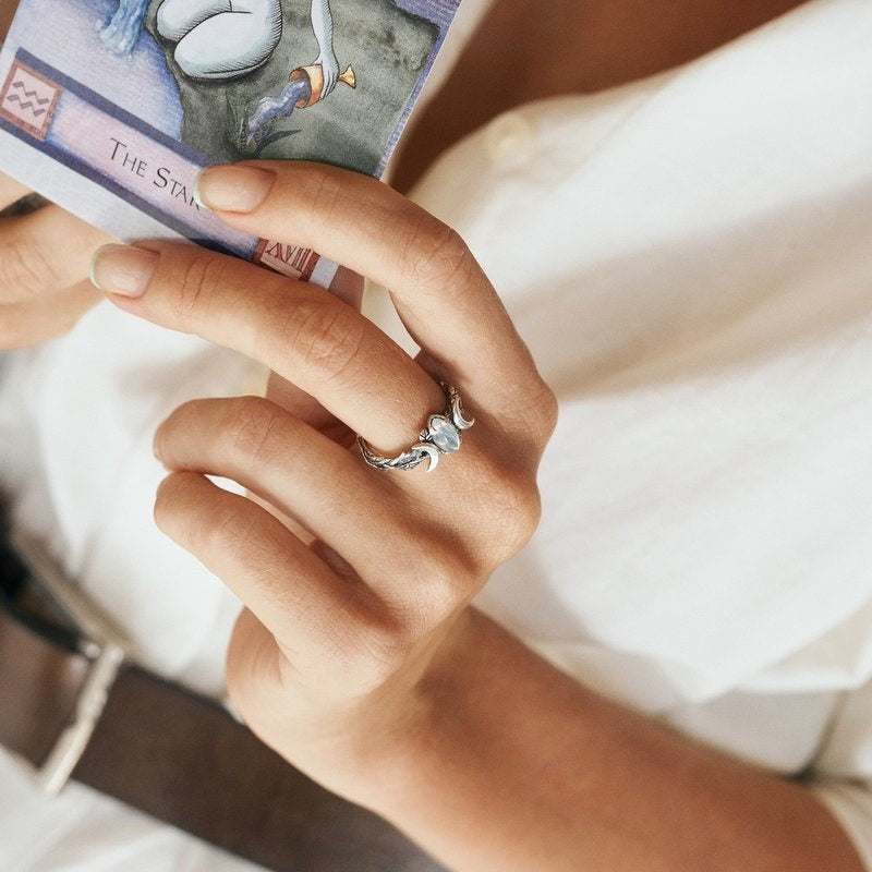 Stijlvolle Maansteen Statement Ring – Iris