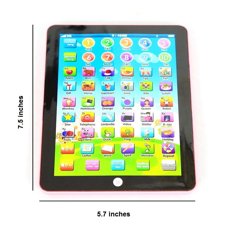 Interactief Leer-Tablet voor Peuters met Geluiden, Kleuren & Quizfunctie – 7,5 Inch