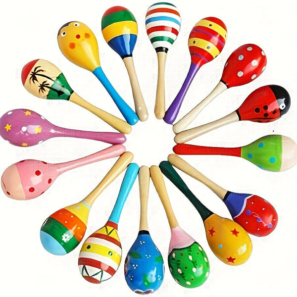 MelodyWood Houten Maraca - Speels Muziekinstrument voor Kinderen